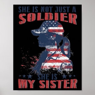 Poster Minha Irmã É Uma Soldado Militar 4 De Julho Patrio
