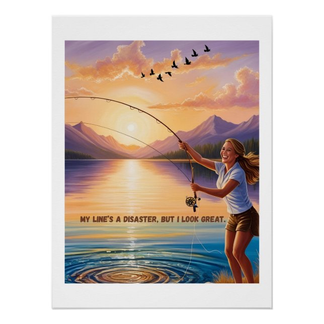 Pôster Minha linha é um desastre, mas eu pareço Excelente (Frente)