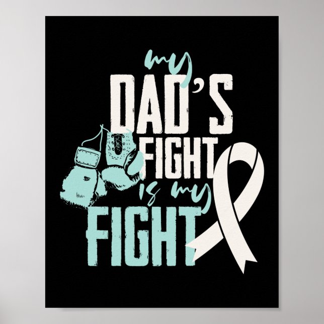 Poster Minha Luta De Pai É A Minha Consciência Do Cancer  (Frente)