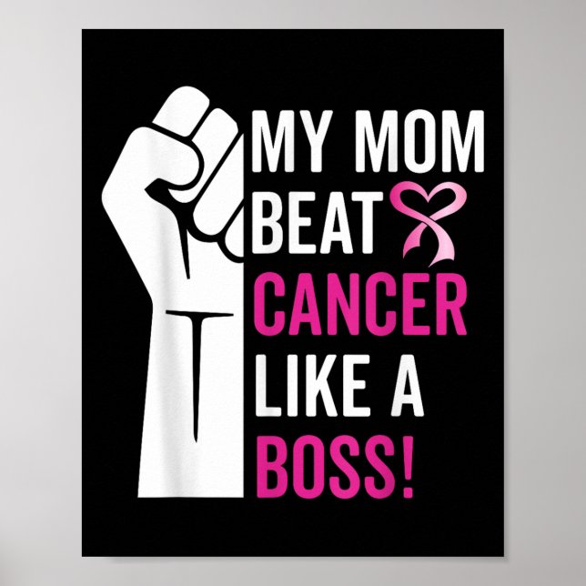 Poster Minha Mãe Bate No Cancer Da Mama Como Um Sobrevive (Frente)