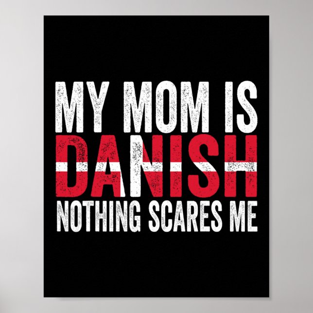 Poster Minha mãe é dinamarquesa... Nada me assusta. (Frente)