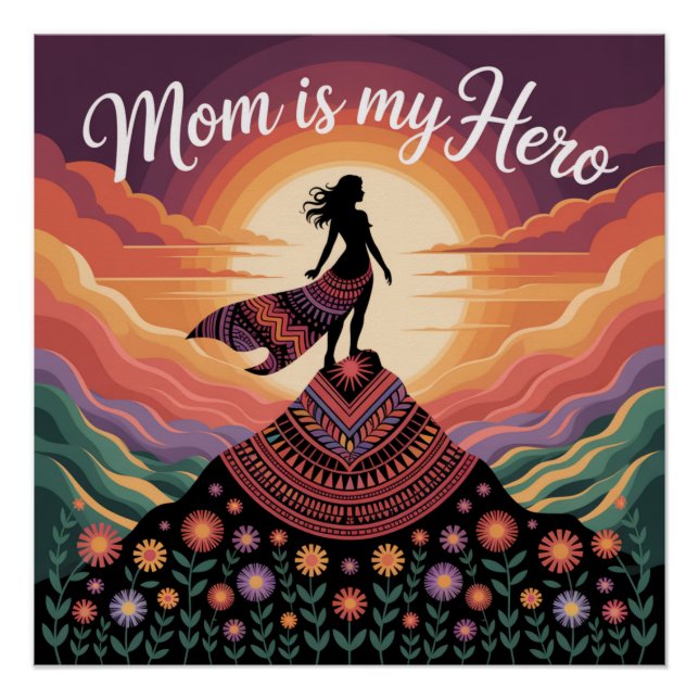 Pôster Minha Mãe é Minha Heroína (Frente)