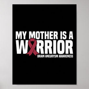 Poster Minha mãe é uma consciência de neurismo do cérebro
