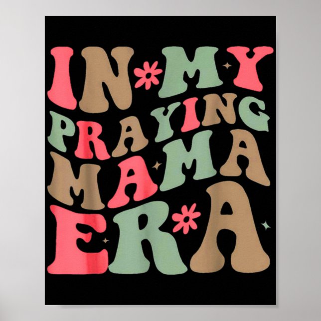 Poster Minha Mãe Era Uma Mãe Religiosa Mãe Mãe Cristã Mãe (Frente)