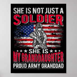 Poster Minha neta Meu Soldado Orgulhoso Avô Gr