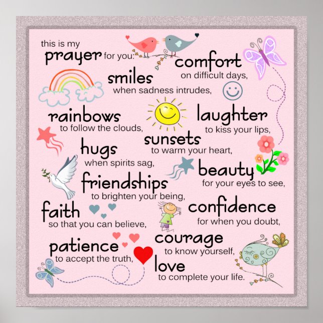 Poster Minha Oração Por Você (Frente)