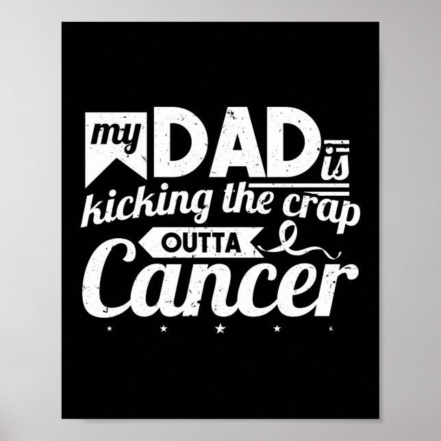 Poster Minha Pai Está Batendo O Pulmão Do Cancer (Frente)