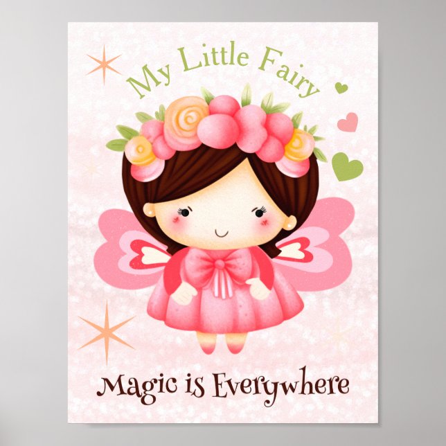 Poster Minha Pequena Fada Enigma Infantil (Frente)