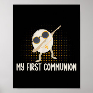Poster Minha Primeira Comunhão Dabbing Wafer 1rua Comunio