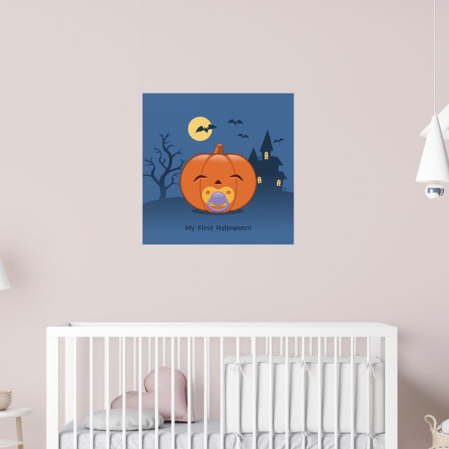 Poster Minha Primeira Pumpkin Pacificadora de Halloween (Berçário 2)