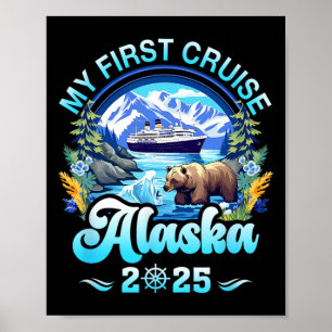 Poster Minha Primeira Viagem de Cruzeiro Alasca 2025 Famí