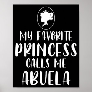Poster Minha princesa favorita chama vovó no dia das mães