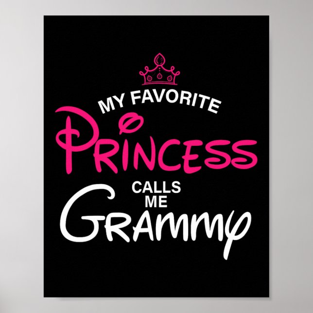 Poster Minha Princesa Favorita Me Chama De Filha Do Gramm (Frente)