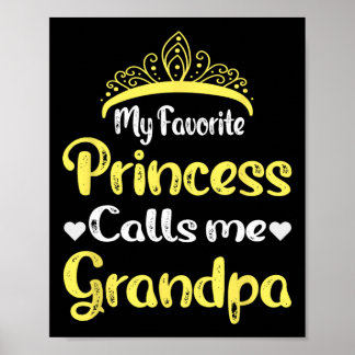 Poster Minha Princesa Favorita Me Chama De Vovô Avô 