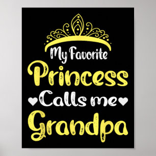 Poster Minha Princesa Favorita Me Chama De Vovô Pai Avô