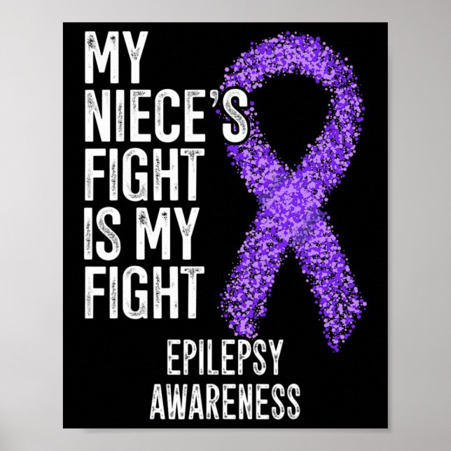 Poster Minha sobrinha luta é minha luta contra a epilepsi (Frente)