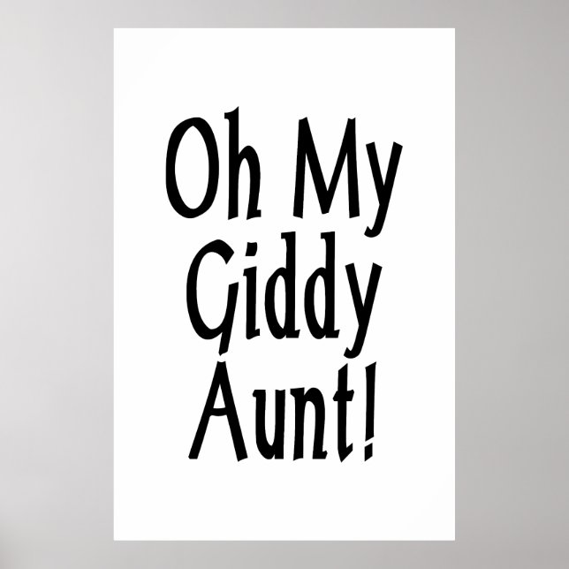 Poster Minha Tia Giddy! (Frente)