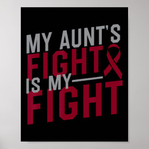 Poster Minha tia luta é minha luta contra a anemia das cé