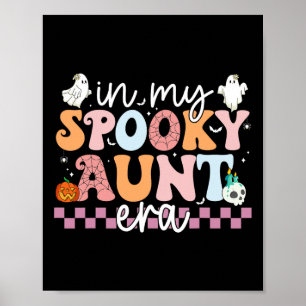 Poster Minha tia Spooky Era Halloween Retro Groovy Tia G