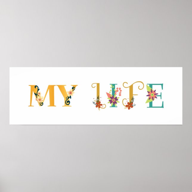 Poster Minha vida (Frente)