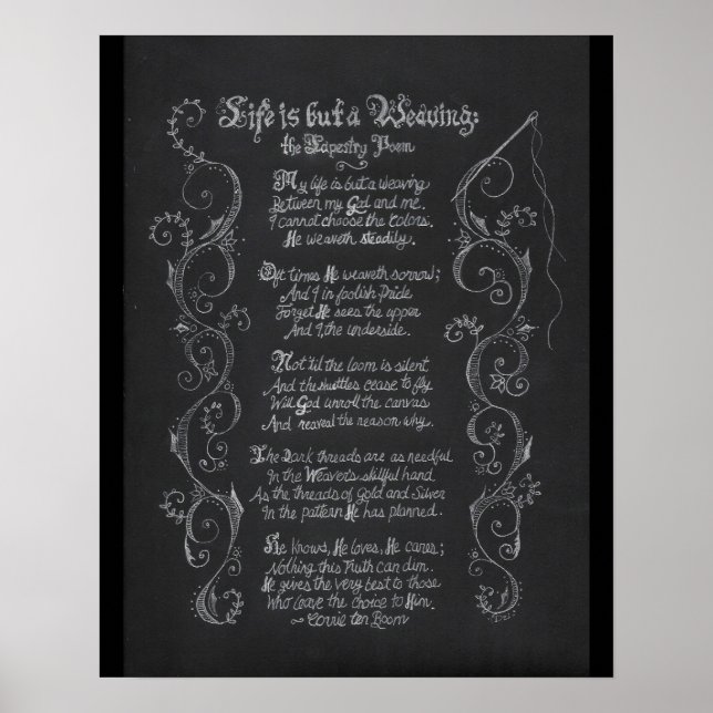 Pôster Minha vida é apenas um tecelagem (Frente)