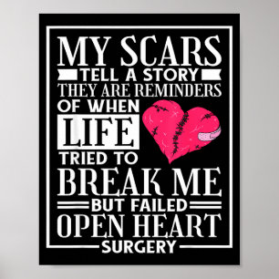 Poster Minhas Cicatrizes Contam Uma História, Cirurgia de
