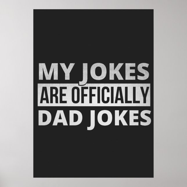 Poster minhas piadas são piadas pais (Frente)