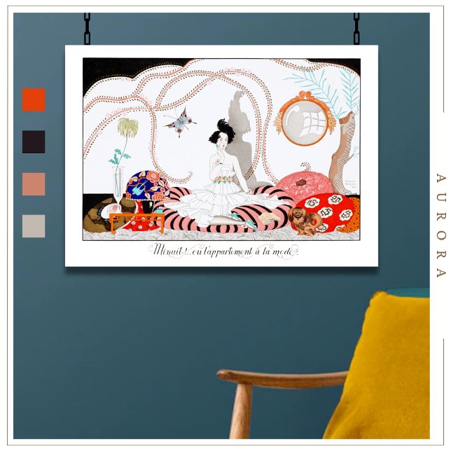 Poster Minhuit! (1920) apresentada por George Barbier (Criador carregado)