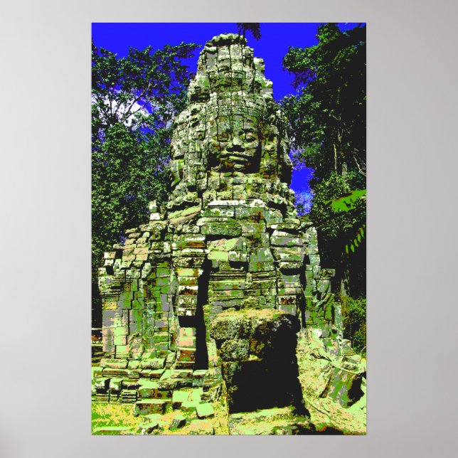 Poster Mini Bayon [Redux] ... Siem Reap, Camboja (Frente)