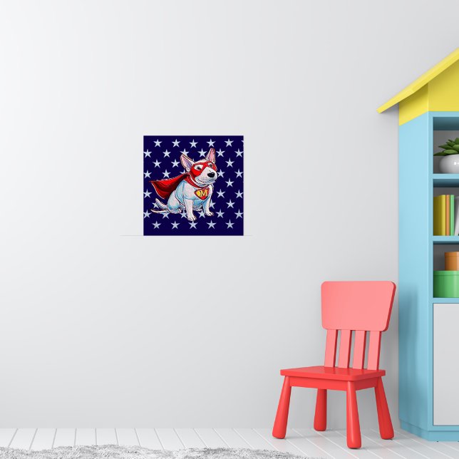 POSTER MINI BULL TERRIER (Berçário 1)