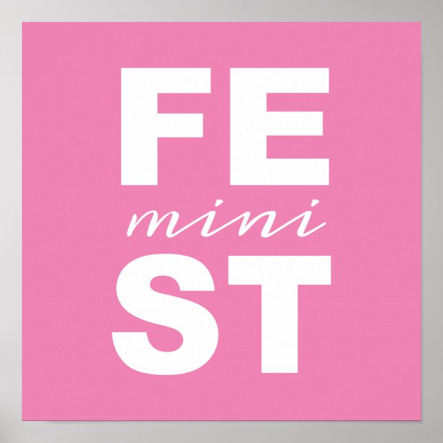 Pôster mini feminista (Frente)