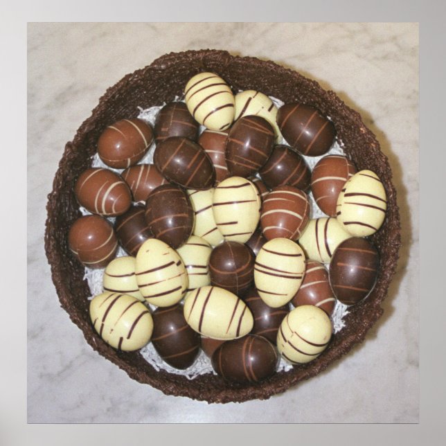 Pôster Mini Páscoa em ninho de chocolate (Frente)