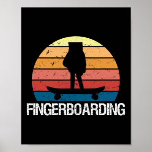 Poster Mini Skateboard de Dedo Fingerboard