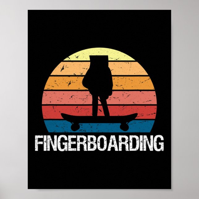 Poster Mini Skateboard de Dedo Fingerboard  (Frente)