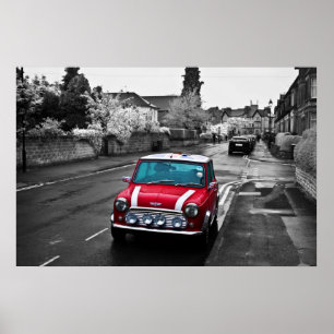 Pôster Mini vermelho impressionante