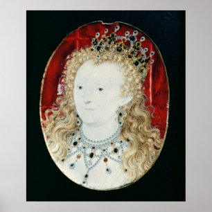 Poster Miniatura da Rainha Elizabeth I