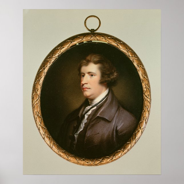 Poster Miniatura de Edmund Burke, 1795 (Frente)