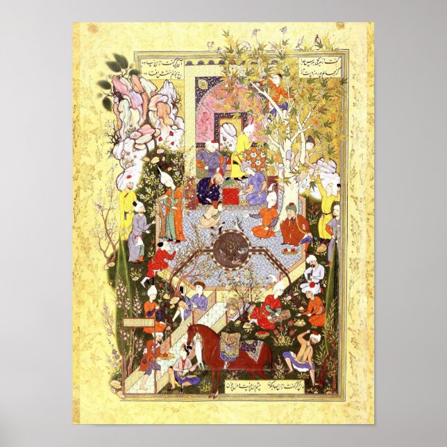 Pôster Miniatura Persa: Um Pai Aconselha Seu Filho (Frente)