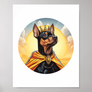 Poster Miniatura Pinscher Dog King