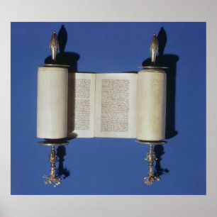 Pôster Miniatura Torah Scroll, 1765