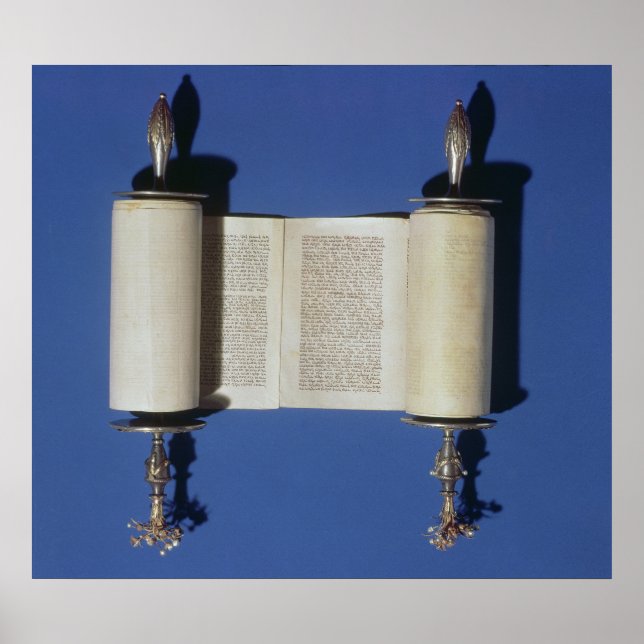 Pôster Miniatura Torah Scroll, 1765 (Frente)