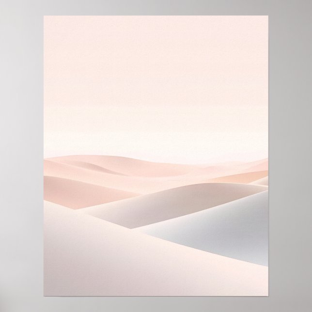 Poster Minimal Abstract Hills Landscape Art Print (Frente)
