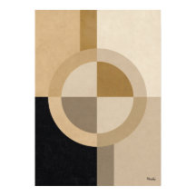 Minimal Art Deco Geometric Circle – Luxury Neutral
