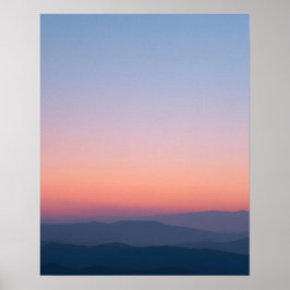 Poster Minimal Twilight Sky Landscape Art Print