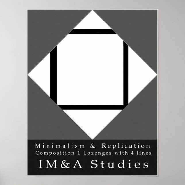 Poster Minimalism Replication 1 Composition 1 Lozenges (Frente)