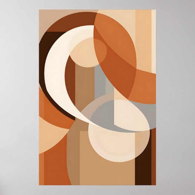 Poster Minimalismo geométrico abstrato (Frente)