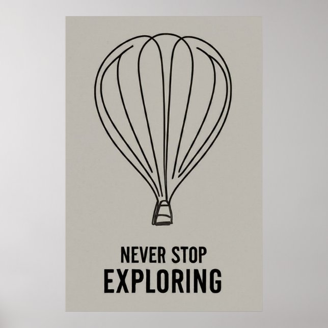 Poster Minimalismo moderno nunca pára de explorar (Frente)