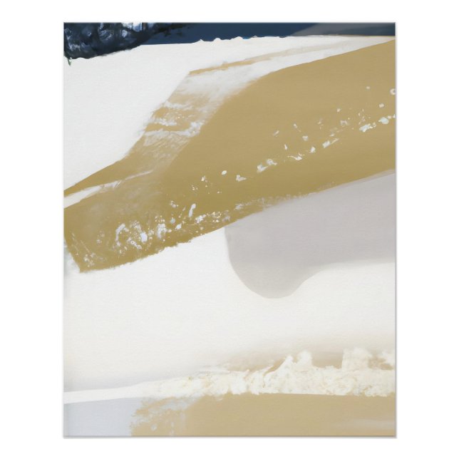 Pôster Minimalist Beige and Cream Abstract Texture (Frente)