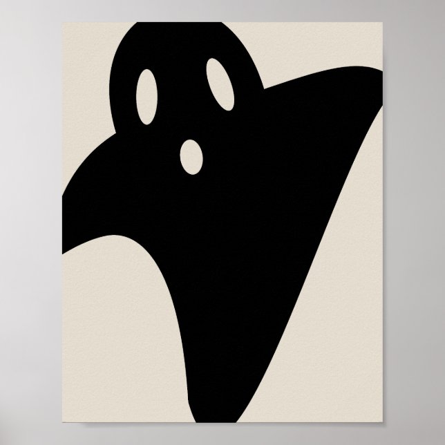 Poster Minimalist cute ghost  (Frente)
