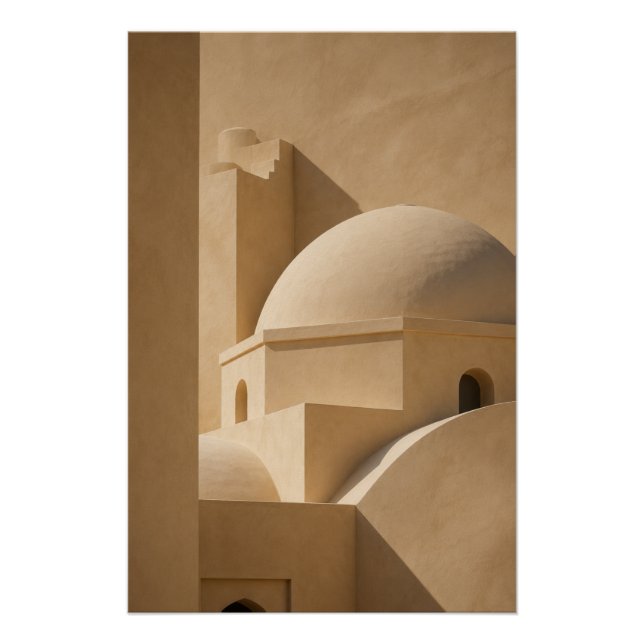 Pôster Minimalist Domed Architecture Wall Art Poster (Frente)